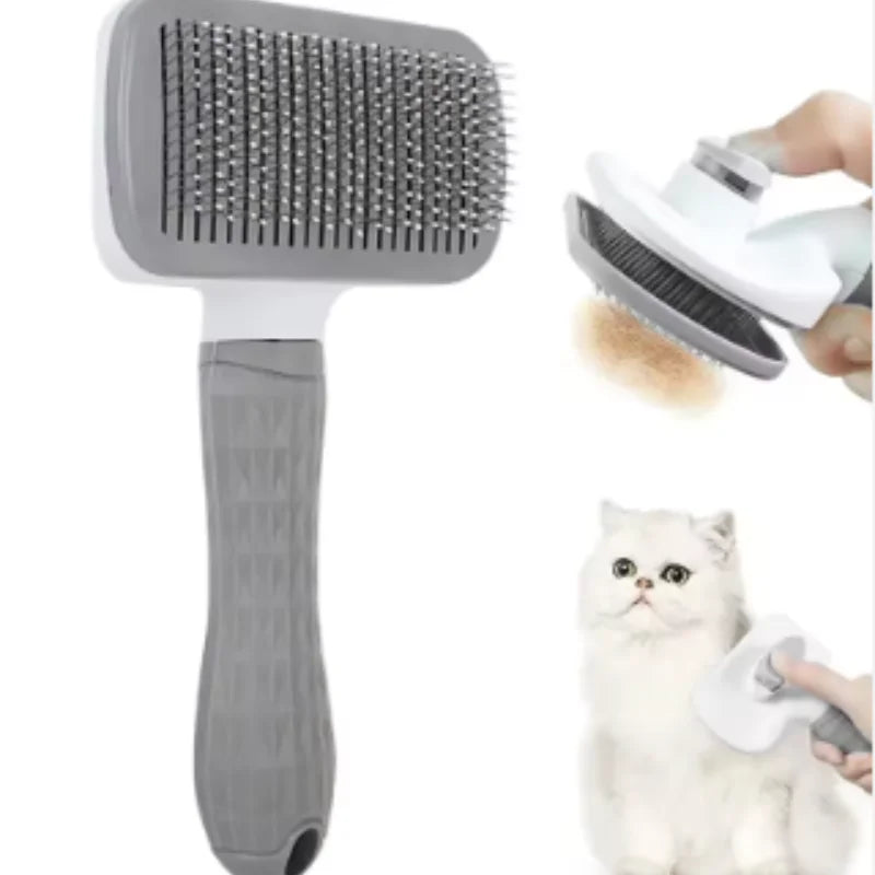 Self-Cleaning Pet Hair Remover Brush