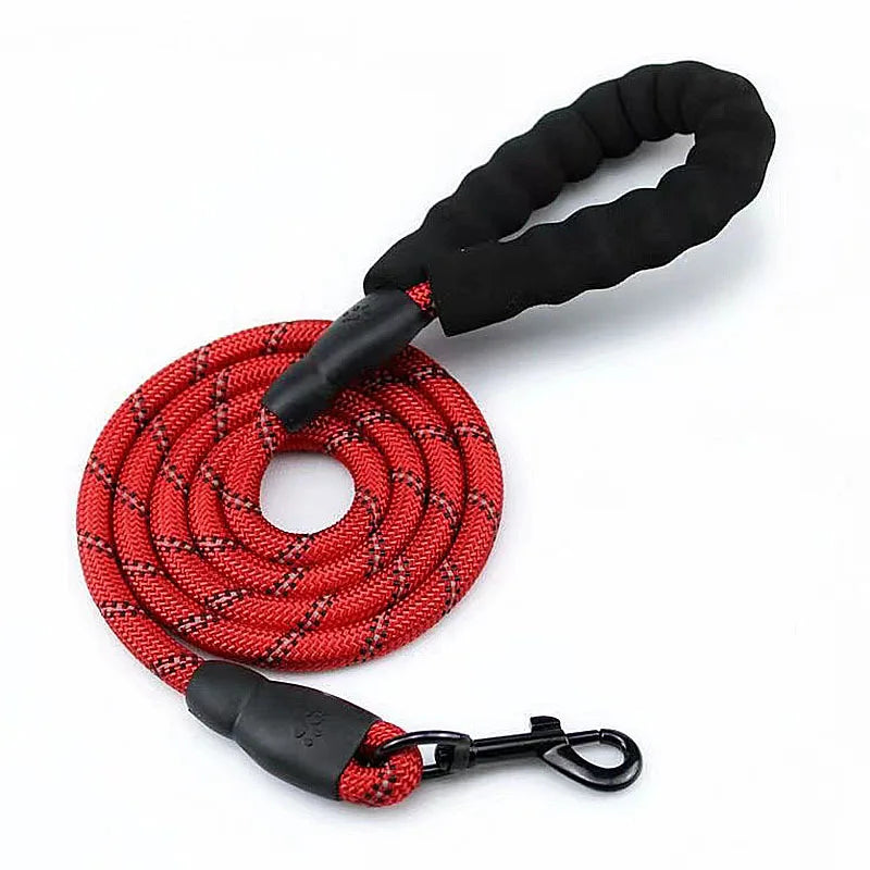Padded-Handle Reflective Dog Leash