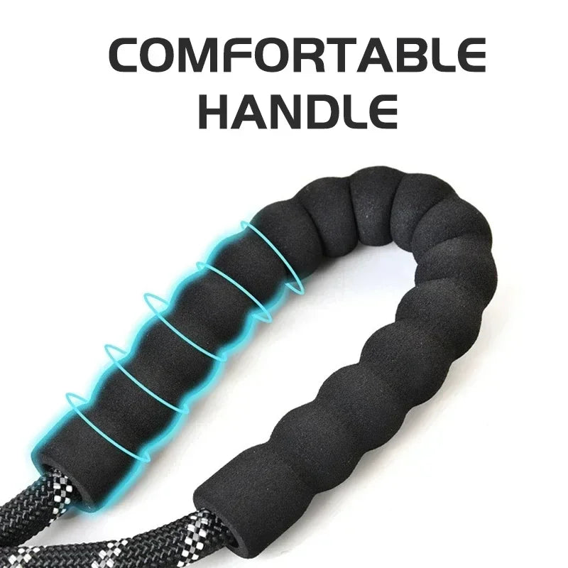 Padded-Handle Reflective Dog Leash