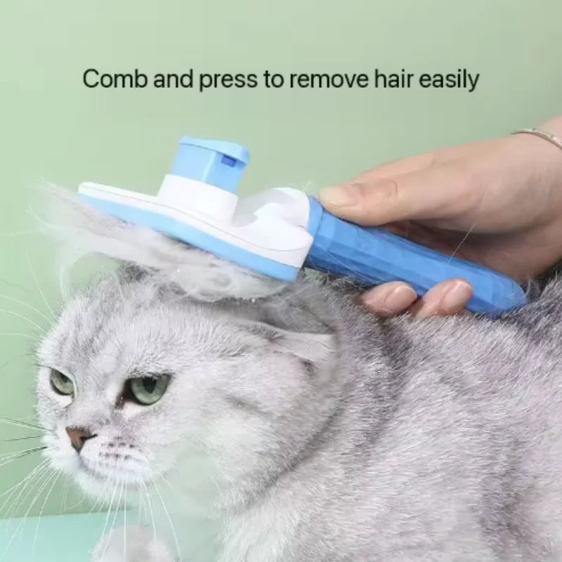 Self-Cleaning Pet Hair Remover Brush