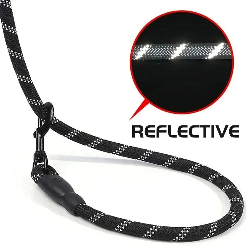 Padded-Handle Reflective Dog Leash