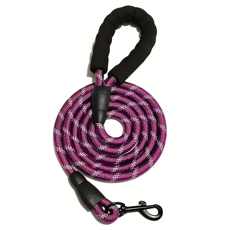 Padded-Handle Reflective Dog Leash
