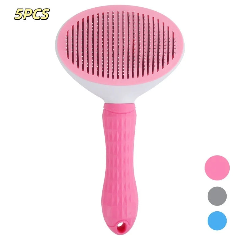Self-Cleaning Pet Hair Remover Brush