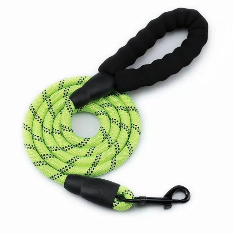 Padded-Handle Reflective Dog Leash