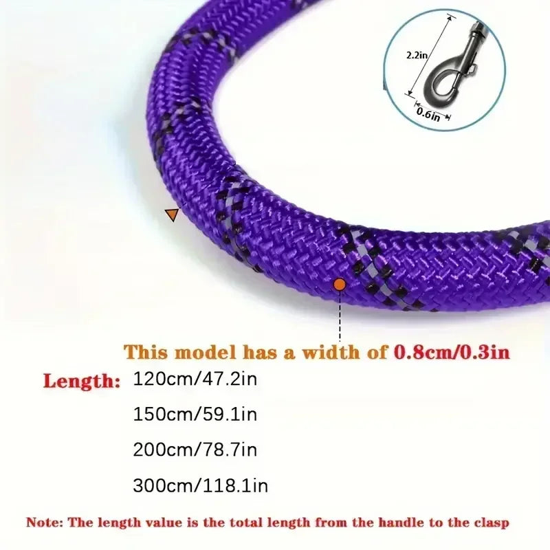 Padded-Handle Reflective Dog Leash