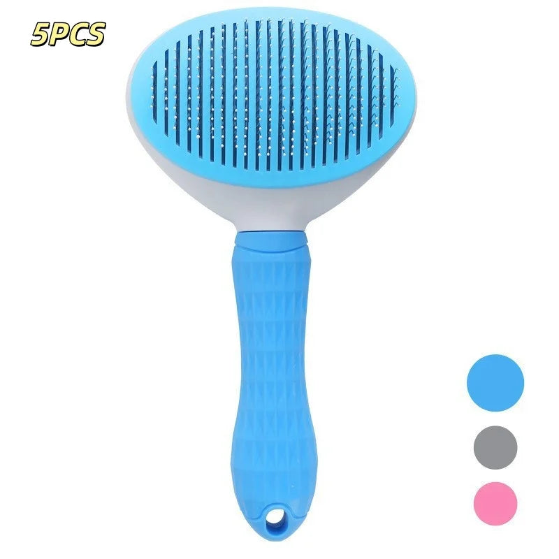 Self-Cleaning Pet Hair Remover Brush