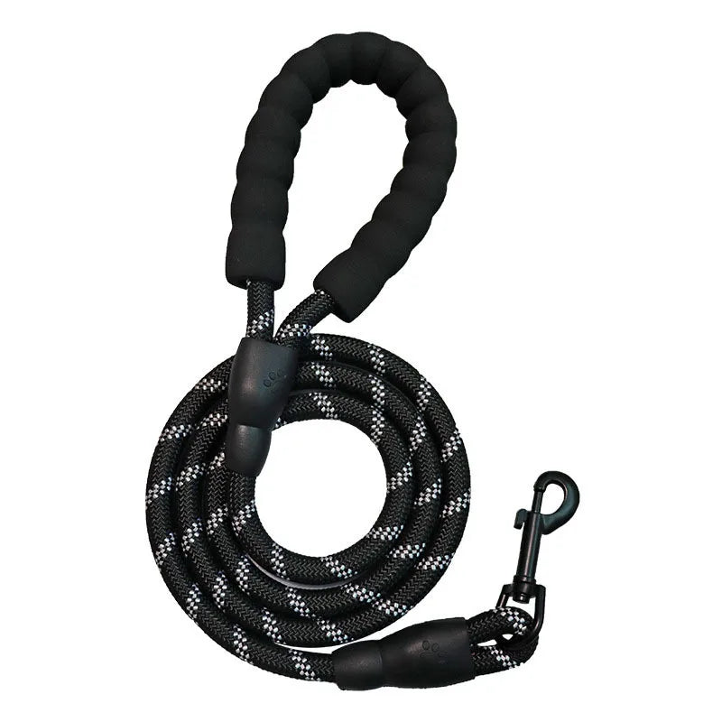Padded-Handle Reflective Dog Leash