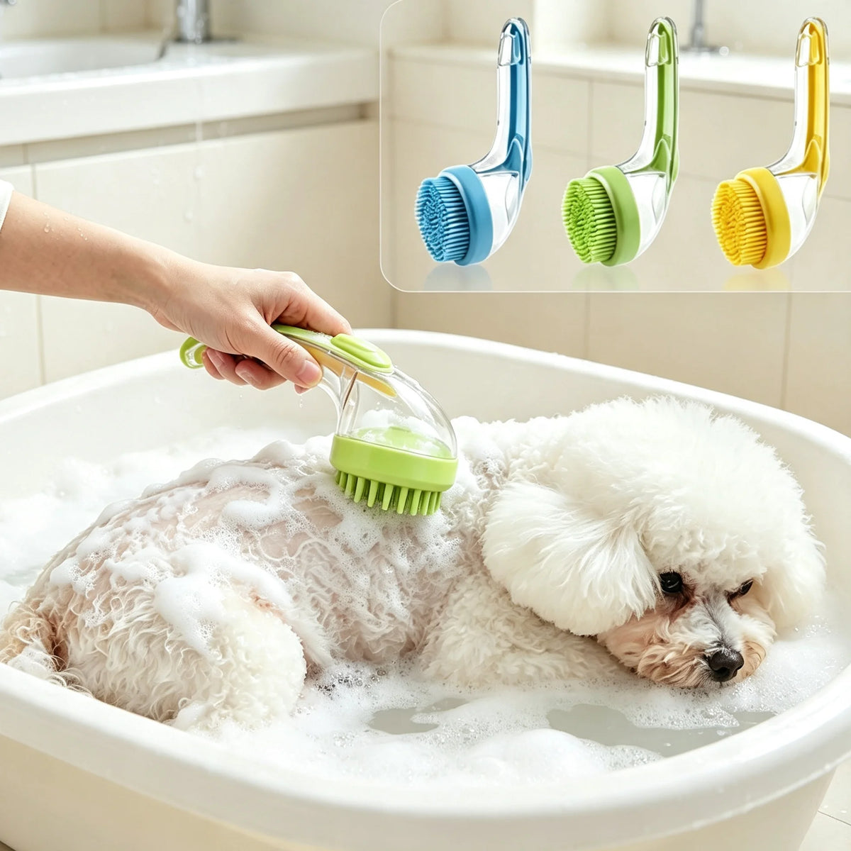 Soft Silicone Pet Bath Brush