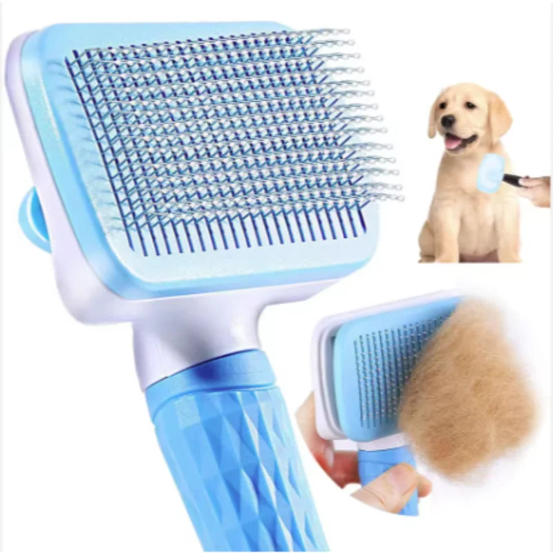 Self-Cleaning Pet Hair Remover Brush
